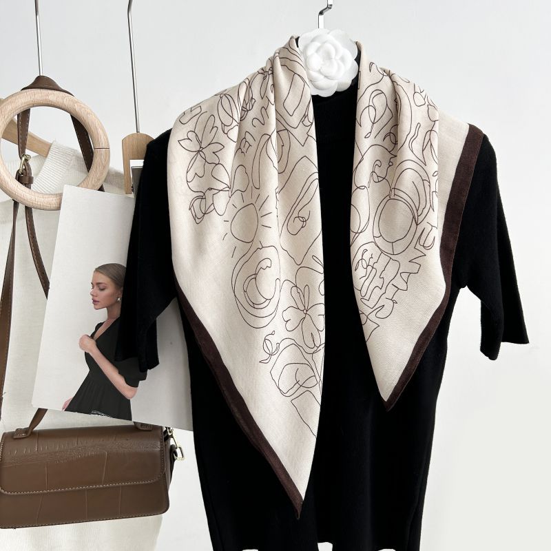 Home Fragrance Linen - Nouvelle Écharpe en Soie Velours Décorative