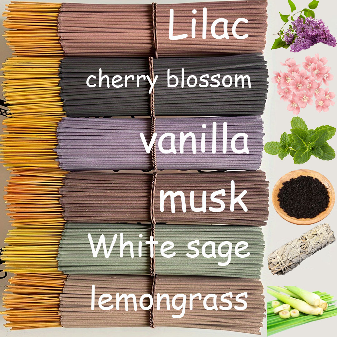 Home Fragrance Vanilla Scented Candle - Ensemble de 150 bâtons d'encens en