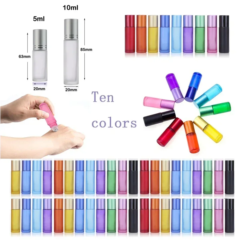 Perfume Atomizer Travel - Bouteilles à roulettes en verre dépoli