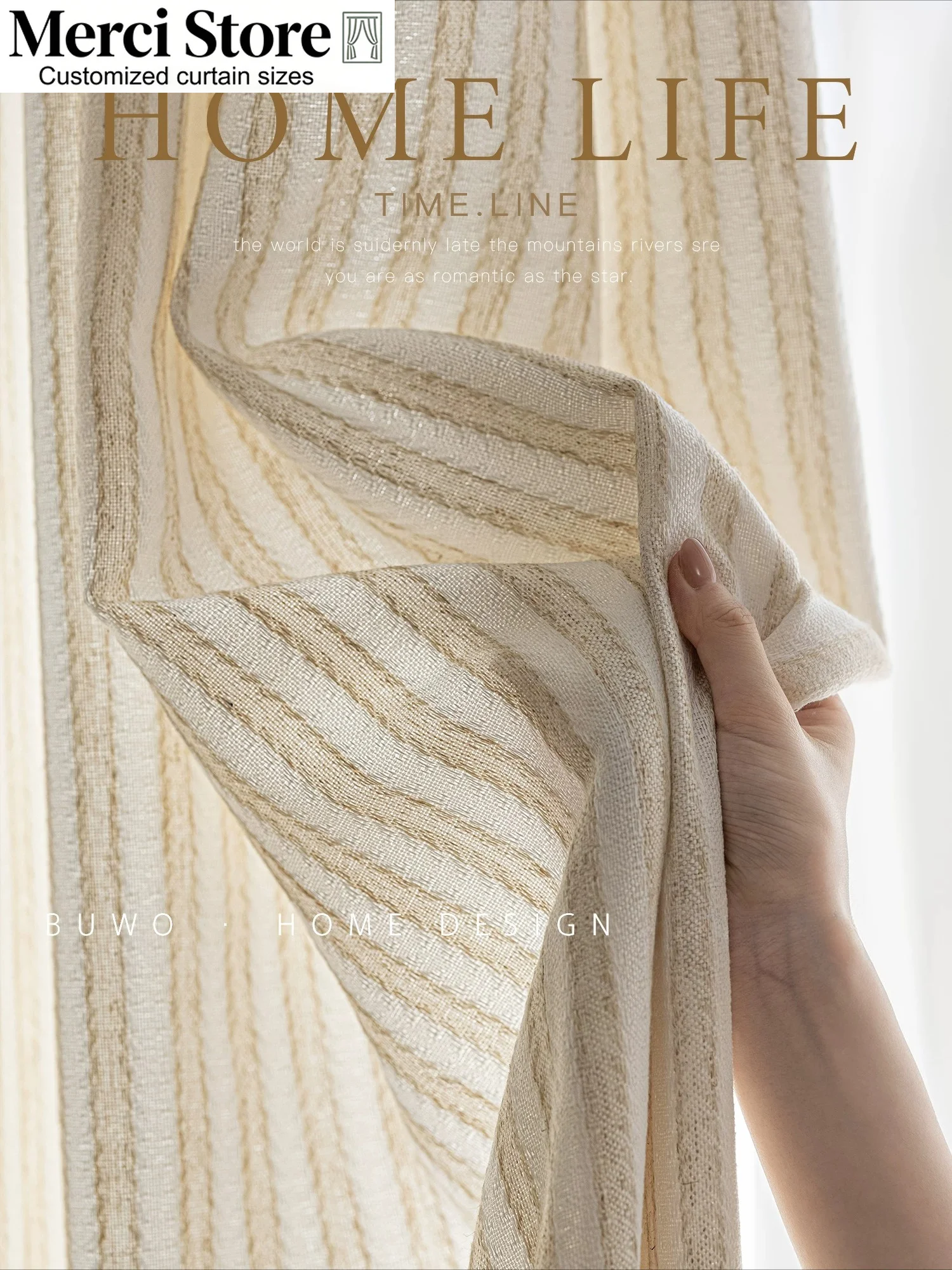 Rideaux en tissu de lin parfum - Home Fragrance Linen avis et prix