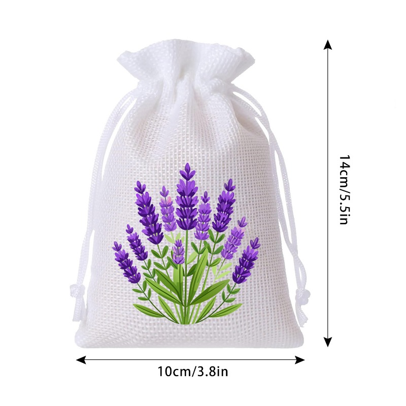 8 sacs en lin blanc et violet  - Home Fragrance Linen avis et prix