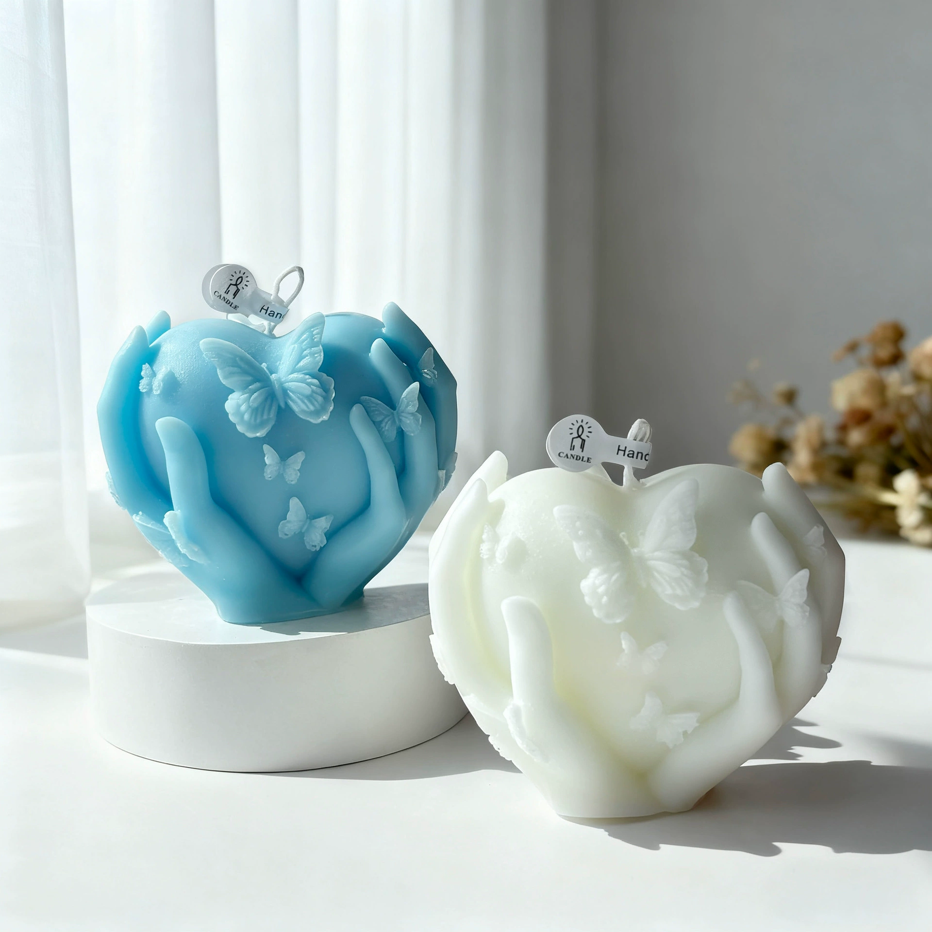 Bougie parfumée tenant un cœur - Home Fragrance Vanilla Scented Candle avis et prix