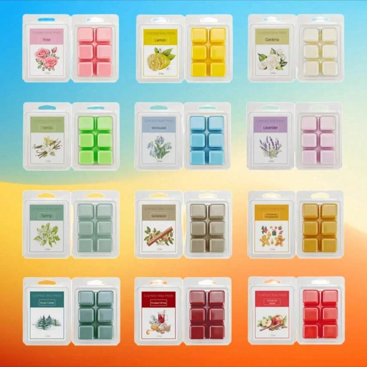 Ensemble de cires parfumées, 8 - Home Fragrance Vanilla Scented Candle avis et prix