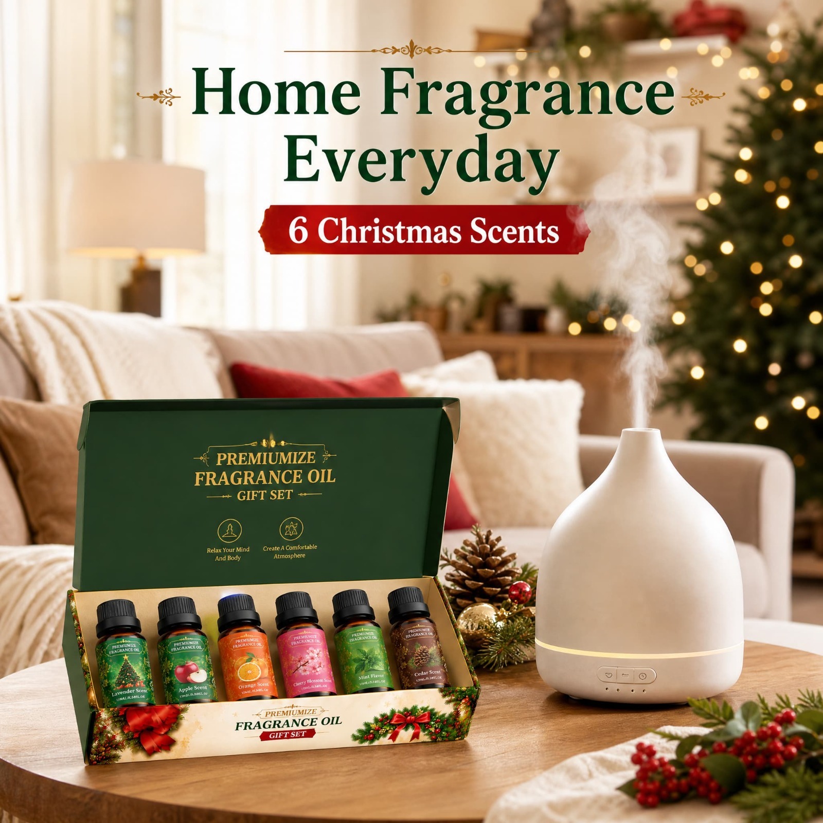 Coffret cadeau d'huiles parfum - Home Fragrance Orange Blossom avis et prix